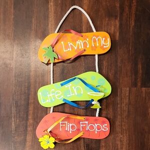 Margraritaville Colorful Flip Flop Wall Decor